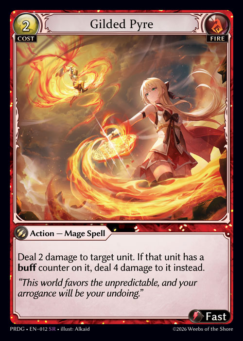 Gilded Pyre - .asphodel/paradise Grimoire Grand Archive spoiler