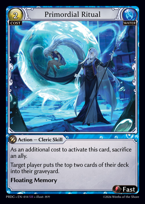 Primordial Ritual - .asphodel/paradise Grimoire Grand Archive spoiler