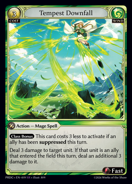 Tempest Downfall - .asphodel/paradise Grimoire Grand Archive spoiler
