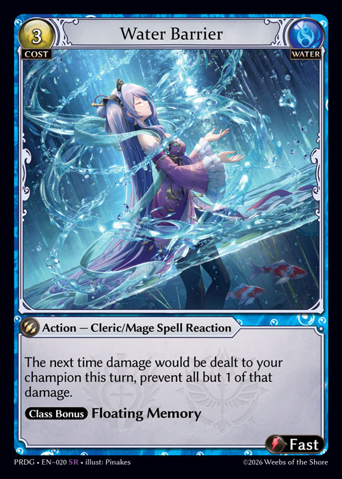 Water Barrier - .asphodel/paradise Grimoire Grand Archive spoiler