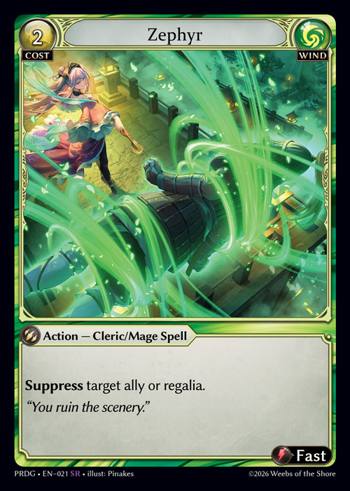 Zephyr - .asphodel/paradise Grimoire Grand Archive spoiler