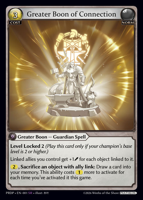 Greater Boon of Connection - .asphodel/paradise: Pantheon Grand Archive spoiler
