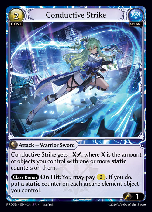 Conductive Strike - .asphodel/paradise Starter Decks Grand Archive spoiler