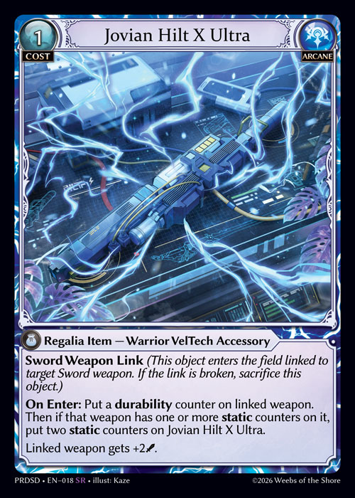 Jovian Hilt X Ultra - .asphodel/paradise Starter Decks Grand Archive spoiler