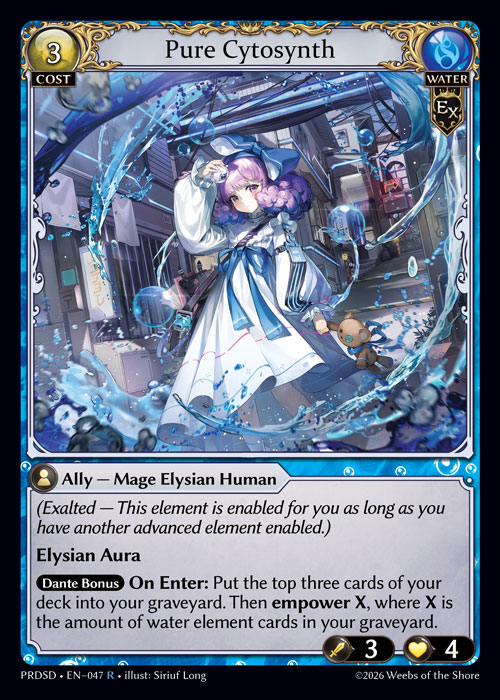 Pure Cytosynth - .asphodel/paradise Starter Decks Grand Archive spoiler