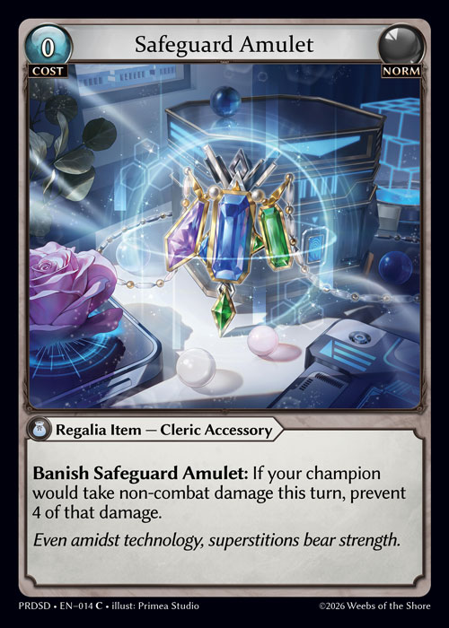 Safeguard Amulet - .asphodel/paradise Starter Decks Grand Archive spoiler