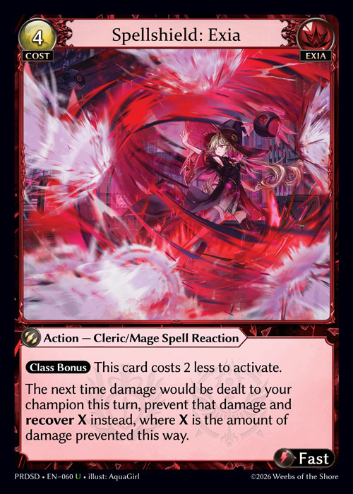 Spellshield: Exia - .asphodel/paradise Starter Decks Grand Archive spoiler