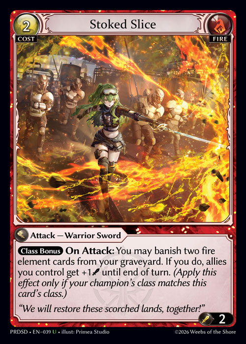 Stoked Slice - .asphodel/paradise Starter Decks Grand Archive spoiler