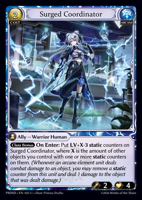 Surged Coordinator - .asphodel/paradise Starter Decks Grand Archive spoiler